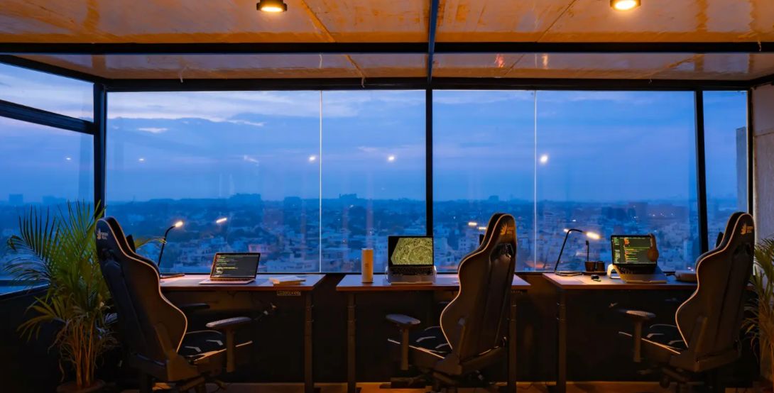 workspace with a view